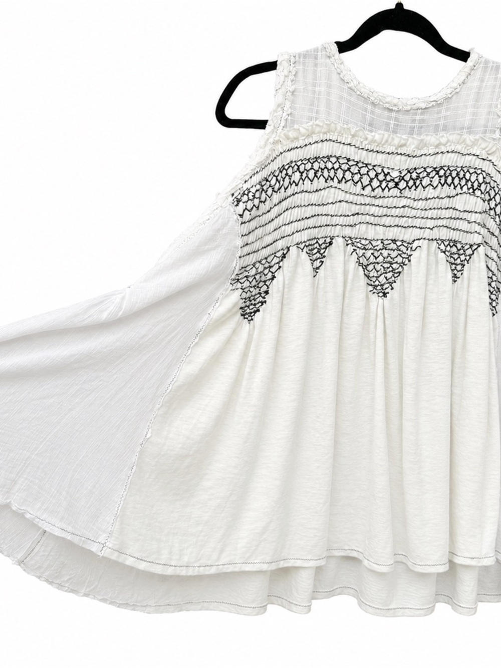 Free People Women's Tops Free People Tunic Flowy Boho oversized shirt tank - Picture 4 of 8